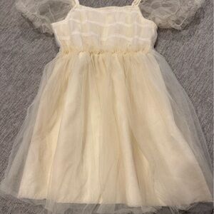 SHEIN Cream Tulle Dress